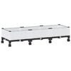 vidaXL Gartenpflanzer mit R&auml;dern Wei&szlig; 120 x 40 x 33 cm PP