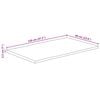 vidaXL Tischplatte mit Baumkante 120x60x2,5 cm Raues Mango Massivholz