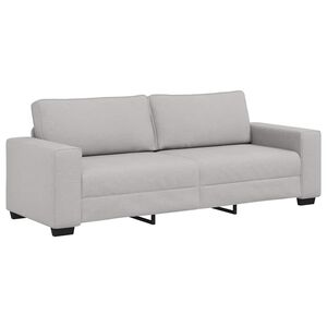vidaXL 3-Sitzer-Sofa Wolkengrau 220x77x82 cm Stoff
