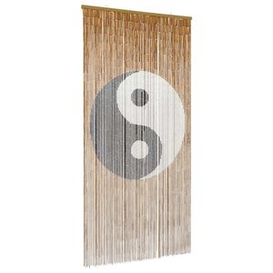 vidaXL Insektenschutz f&uuml;r T&uuml;ren Mehrfarbig 200 x 100 cm Bambus