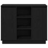 vidaXL LED-Sideboard Schwarz Eichen-Optik 90 x 32 x 75 cm