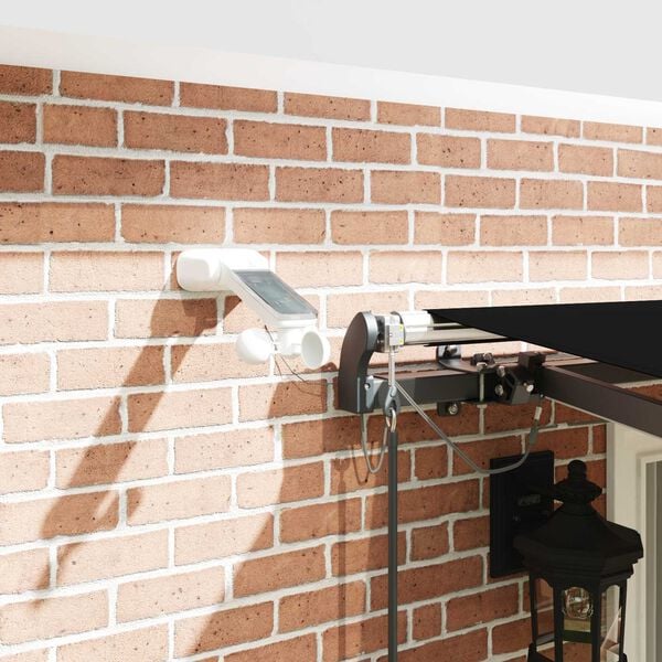 vidaXL Markisenstoff mit Schwarz 400 x 300 cm Polyester