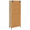 vidaXL Highboard 2 pcs Artisan-Eiche Holzwerkstoff