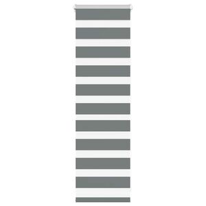 vidaXL Doppelrollo Dunkelgrau 40x100 cm Stoffbreite 35,9 cm Polyester