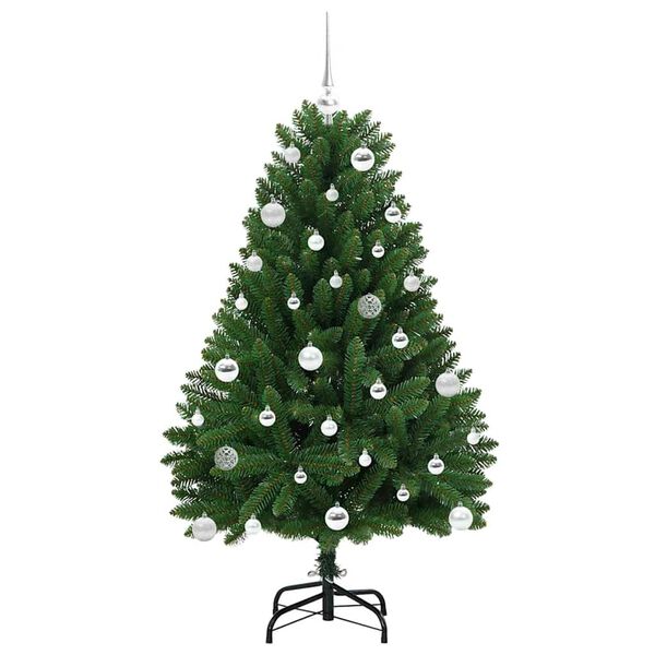 vidaXL Künstlicher Weihnachtsbaum Grün 150 cm PVC und Metall