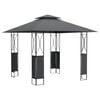 vidaXL Pavillon mit Dach Anthrazit 300x300x270 cm Stahl