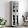 vidaXL Highboard FLORIN Beton Grau 60 x 35 x 182 cm Holzwerkstoff