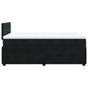 vidaXL Boxspringbett mit Matratze Schwarz 120x200 cm Samt
