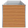 vidaXL Garten-Hochbeet 320x80x77 cm Verzinkter Stahl Silber