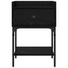 vidaXL Nachttisch Schwarz Eichen-Optik 40 x 29 x 60 cm Holzwerkstoff