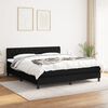 vidaXL Boxspringbett mit Matratze Schwarz 160x200 cm Stoff