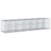 vidaXL Gabionen-Hochbeet 2 stk. 260 x 60 x 55 cm Verzinkter Stahl