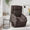 vidaXL Relaxsessel mit Aufstehhilfe Elektrisch Braun Kunstleder