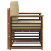 vidaXL Outdoor-Sofagarnitur Massives Akazienholz und Polyester Natur