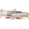 vidaXL Massivholzbett ohne Matratze 150x200 cm Kiefernholz
