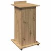 vidaXL Podium mit Regal Artisan-Eiche 55 x 55 x 107 cm Holzwerkstoff