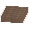 vidaXL Kissenbezug 12 stk. HOUTEN Hellbraun 40 x 80 cm