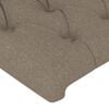 vidaXL Kopfteile Taupe 160x7x78/88 cm Stoff