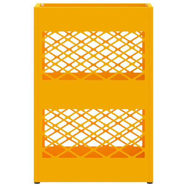 vidaXL Sonnenschirmhalter mit Speicher Senfgelb 28 x 12 x 41 cm Stahl