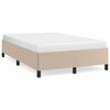 vidaXL Bettgestell ohne Matratze Cappuccino-Braun 120x190cm Kunstleder