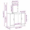 vidaXL Schminktisch mit Speicher Braun 102 x 33 x 135 cm Holzwerkstoff
