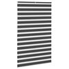 vidaXL Doppelrollo Schwarz 145x200 cm Stoffbreite 140,9 cm Polyester