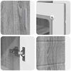 vidaXL Holzschrank Graues Sonoma 88,5 x 30,5 x 73 cm Holzwerkstoff