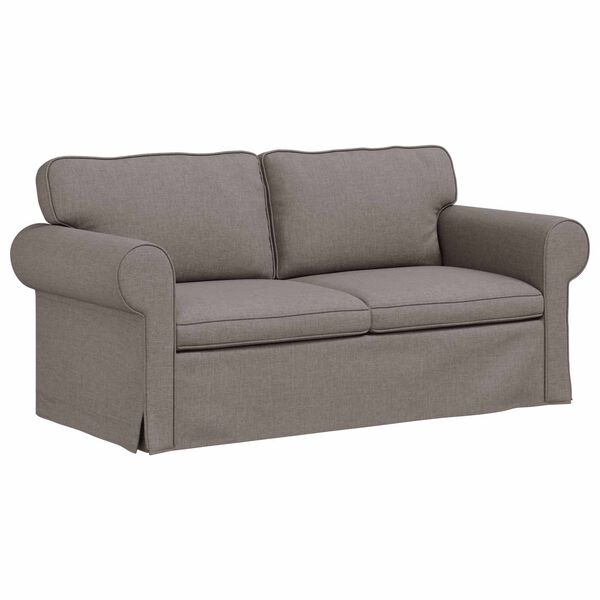 vidaXL Sofa Taupe Gesamtabmessungen: 175 x 82 x 80 cm (B x T x H) Samt