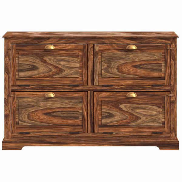 vidaXL Schuhschrank 140 x 35 x 90 cm Massivholz Akazie