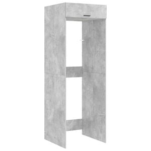 vidaXL Waschmaschinen-Schrank Betongrau 67,5 x 68 x 200 cm