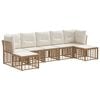 vidaXL Outdoor-Sofagarnitur Natur Polyester