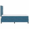 vidaXL Boxspringbett mit Matratze Dunkelblau 90 x 200 cm Stoff