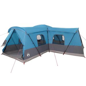 vidaXL Zelt f&uuml;r 16 Personen mit Dach Blau 680 x 510 x 210 cm