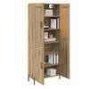 vidaXL Highboard 2 pcs Artisan-Eiche Holzwerkstoff