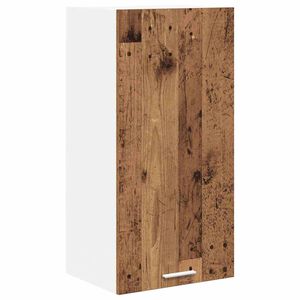 vidaXL H&auml;ngeschrank Altes Holz und Wei&szlig; 40 x 31 x 80 cm Holzwerkstoff
