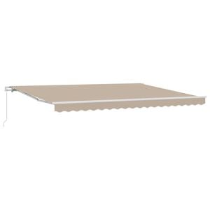 vidaXL Ausziehbare Markise Beige 450 x 350 x 165 cm