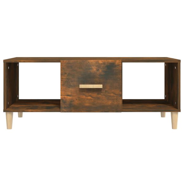 vidaXL Couchtisch Räuchereiche 102x50x40 cm Holzwerkstoff