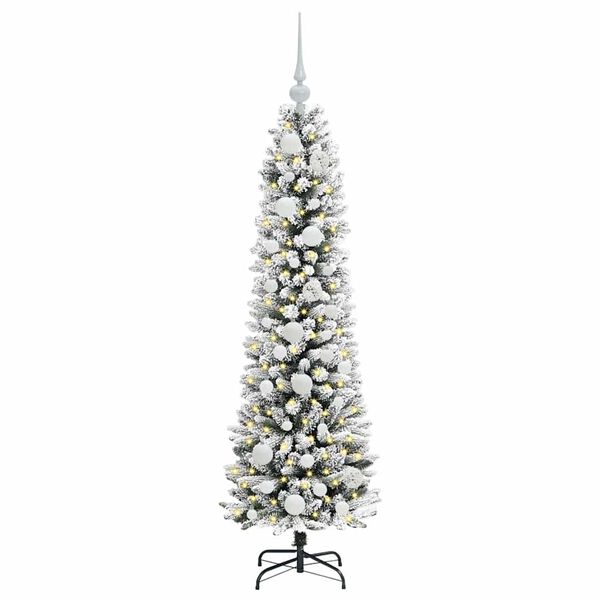 vidaXL K&uuml;nstlicher Weihnachtsbaum mit 150 LEDs mit St&auml;nder Wei&szlig; 120 cm