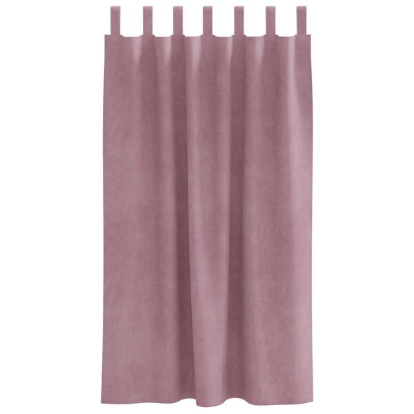 vidaXL Verdunkelungsvorh&auml;nge 2 pcs Dunkelrosa 140 x 175 cm Samt