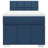 vidaXL Boxspringbett mit Matratze Blau 100x200 cm Stoff