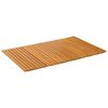 vidaXL Badematte Uni Braun 80 x 50 cm Holz