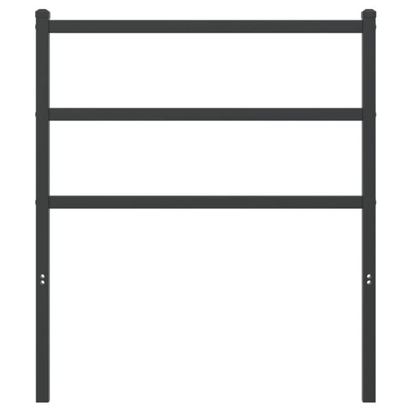 vidaXL Ersatz-Kopfteil Metall Schwarz 75 cm