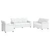 vidaXL Sofa-Set 3 pcs Wei&szlig; Kunstleder