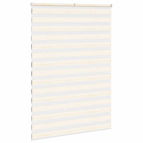 vidaXL Zebrarollo Marmorbeige 160x230cm Stoffbreite 155,9 cm Polyester