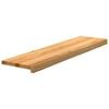 vidaXL Treppenstufen 2 Stk. Hellbraun 100x30x2 cm Massivholz Eiche
