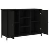vidaXL Sideboard Schwarz 100x35x70 cm Holzwerkstoff