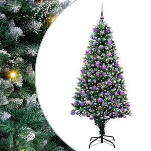 vidaXL K&uuml;nstlicher Weihnachtsbaum mit 300 LEDs mit St&auml;nder Gr&uuml;n 180 cm