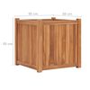vidaXL Hochbeet 50x50x50 cm Massivholz Teak