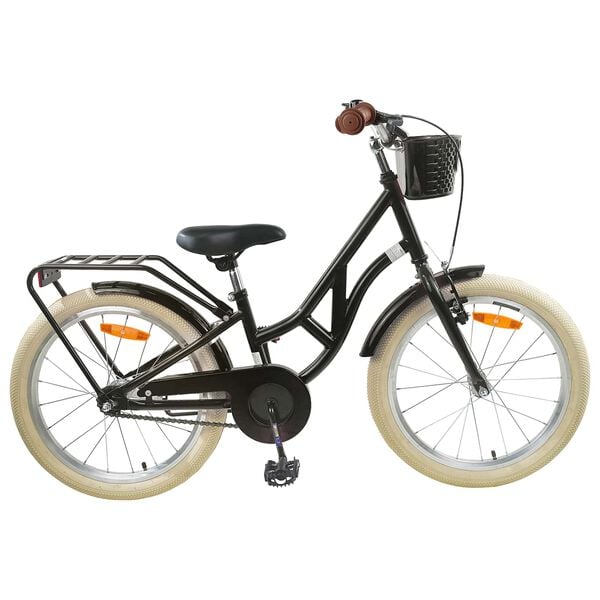 vidaXL Kinderfahrrad 20 Zoll f&uuml;r 6-11 Jahre alt Schwarz