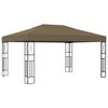 vidaXL Pavillon 3x4 m Taupe Stoff